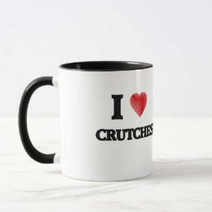 Tasse J'aime des béquilles