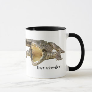 Tasse J'aime des crocodiles !