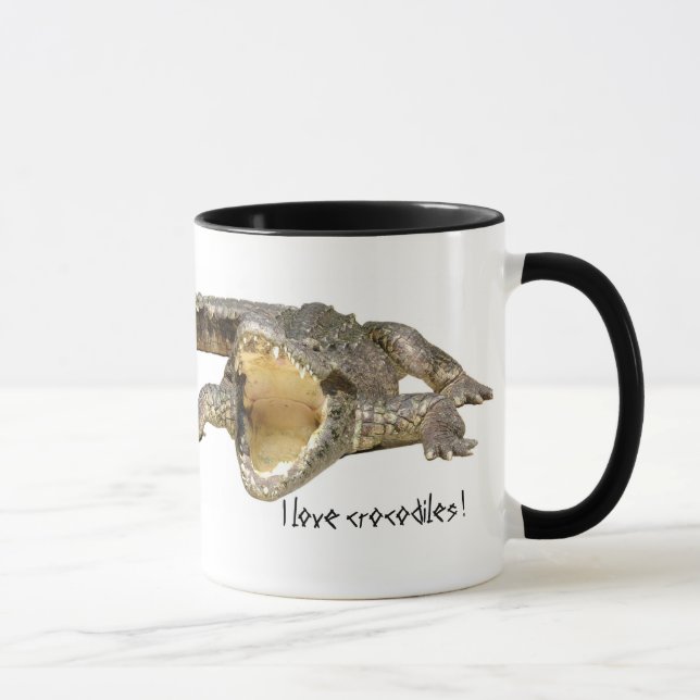 Tasse J'aime des crocodiles ! (Droite)
