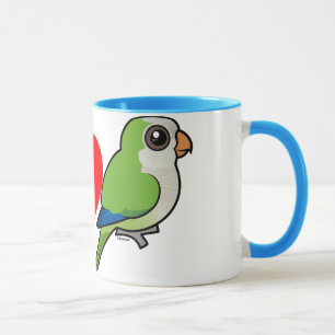 Tasse J'aime des perruches de moine
