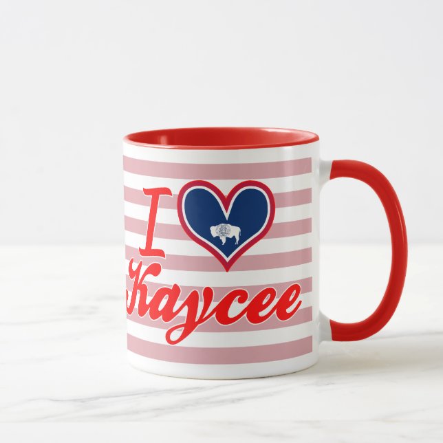 Tasse J'aime Kaycee, Wyoming (Droite)