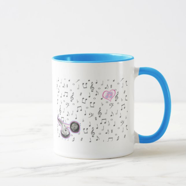 Tasse J'aime la musique (Droite)