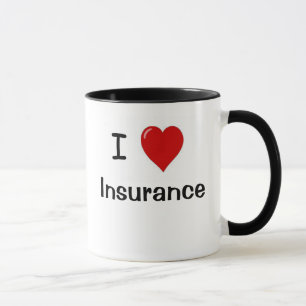 Tasse J'aime l'assurance - assurance de coeur d'I