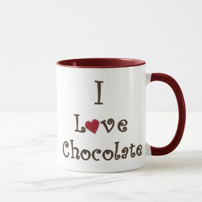 Tasse J'aime le chocolat (Droite)