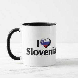 Tasse J'aime le drapeau de la Slovénie