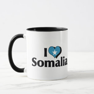 Tasse J'aime le drapeau somalien