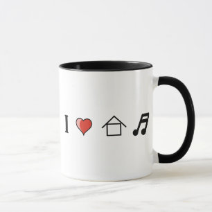 Tasse J'aime le matraquage de club de musique de Chambre