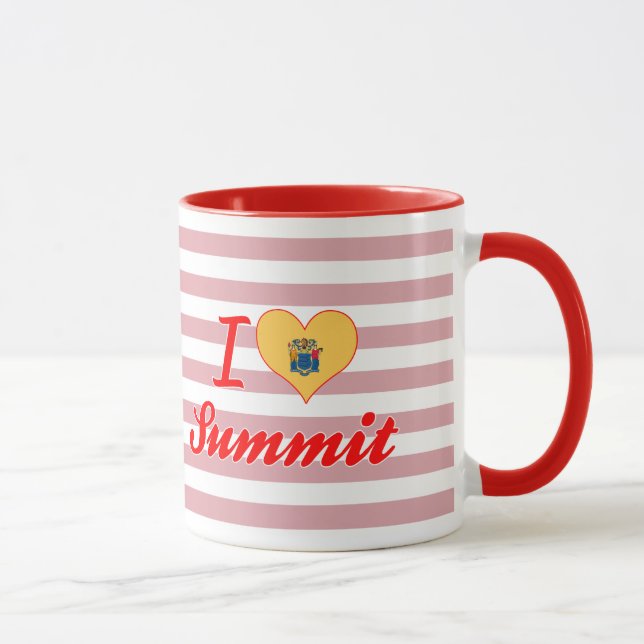 Tasse J'aime le sommet, New Jersey (Droite)