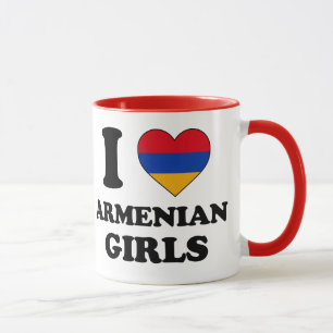 Tasse J'aime les filles arméniennes