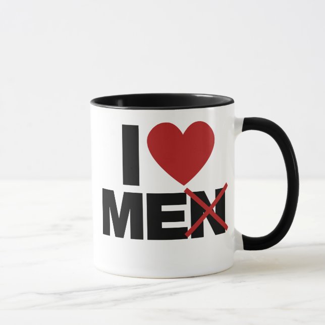 Tasse J'aime les hommes (Droite)