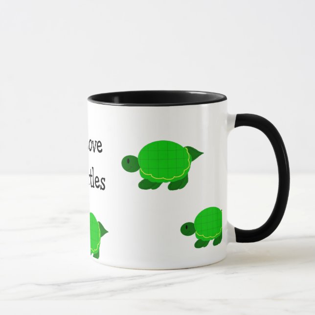 Tasse J'Aime Les Tortues (Droite)
