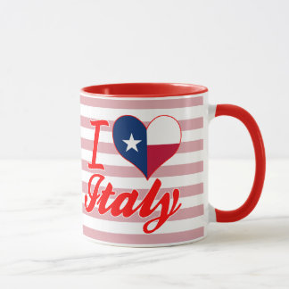 Tasse J'aime l'Italie, le Texas