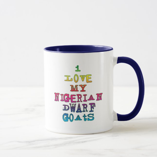Tasse J'Aime Mes Chèvres naines Nigérianes (Droite)