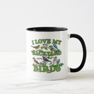 Tasse J'aime mes oiseaux Jardins
