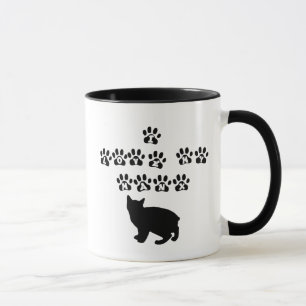 Tasse J'aime mon Mannois--Texte noir