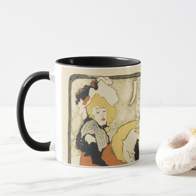 Tasse Jane Avril de la danseuse Art nouveau par Toulouse (Avec donut)