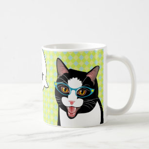 Tasse japonaise bonjour de thé de petit déjeuner