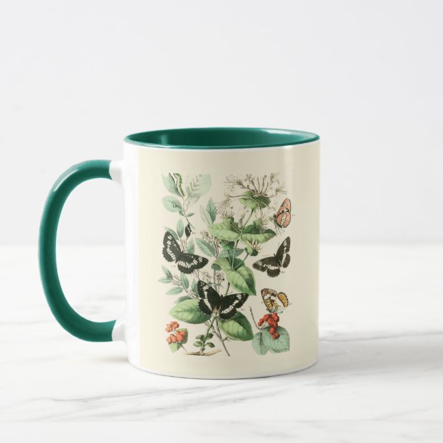 Tasse Jardin des papillons et des fleurs (Gauche)
