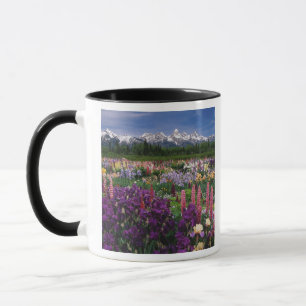 Tasse Jardin d'Iris et de Lupins et chaîne Teton,