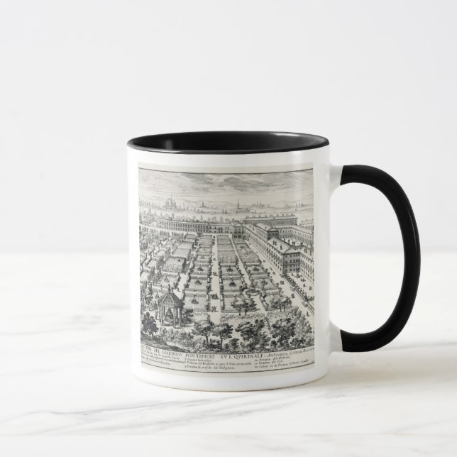 Tasse Jardins du Quirinale, de 'Li Giardini di Rom (Droite)