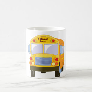 Tasse jaune d'autobus scolaire