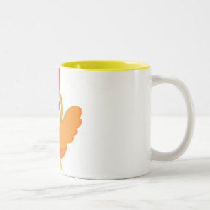 Tasse jaune de flèche