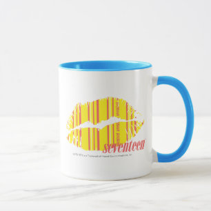 Tasse Jaune mince de rayures
