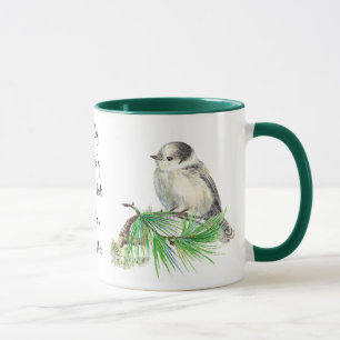 Tasse Jay gris gris d'oiseaux du Canada, Jack Whiskey