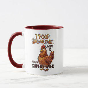 Tasse Je Fais Caca Au Petit Déjeuner - Cadeau Supe