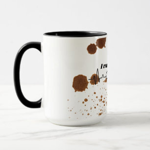 Tasse Je fonctionne au café et aux Memes Cadeau