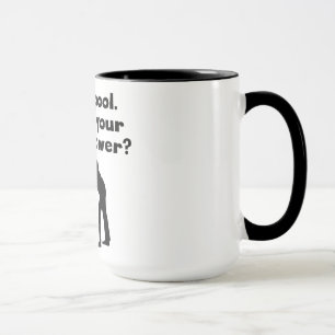 Tasse Je joue le super pouvoir de piscine