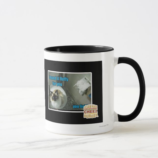 Tasse Je maed le fourrure pelucheuse vous (Droite)