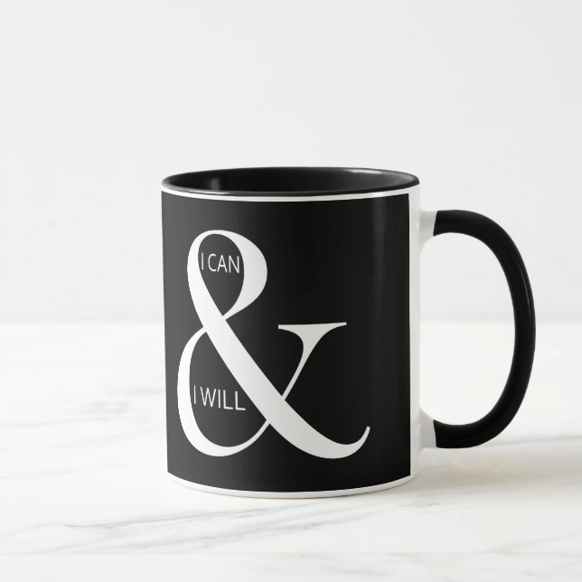 Tasse Je peux et je veux motiver (Droite)