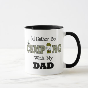 Tasse Je préfère être en camping avec papa
