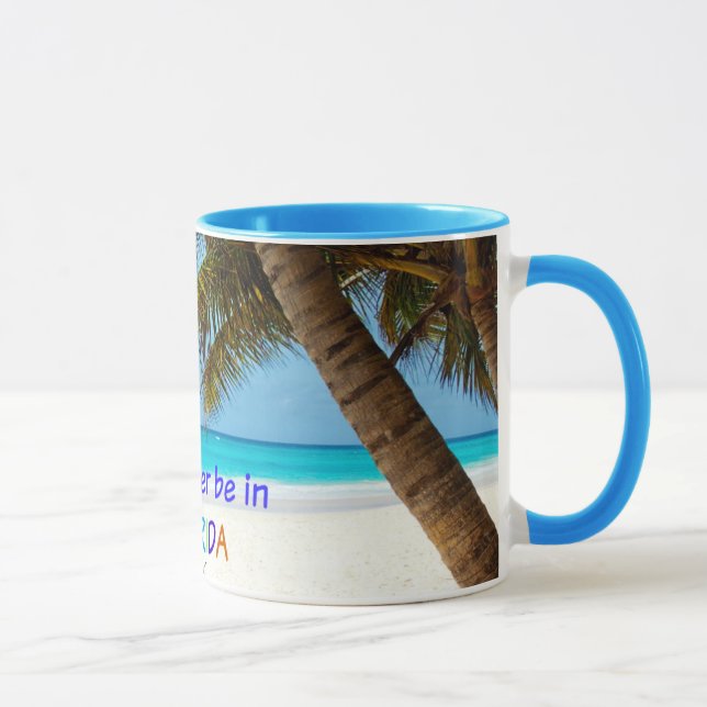 Tasse Je préférerais être en Floride (Droite)