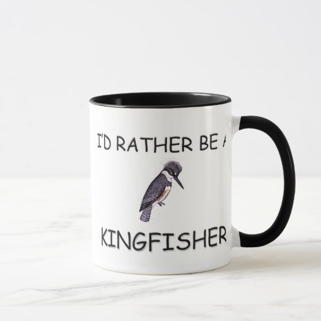 Tasse Je serais plutôt un martin-pêcheur (Droite)