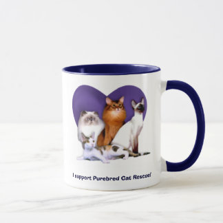 Tasse Je soutiens la délivrance de race de chat !