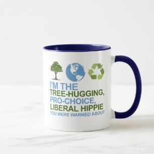 Tasse Je suis arbre-étreindre, la hippie pour