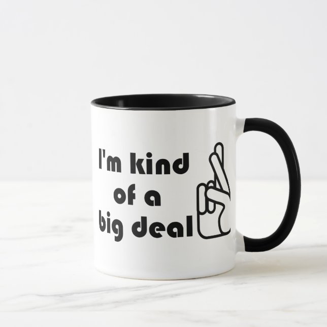 Tasse Je suis un peu une grosse affaire de croisés de do (Droite)