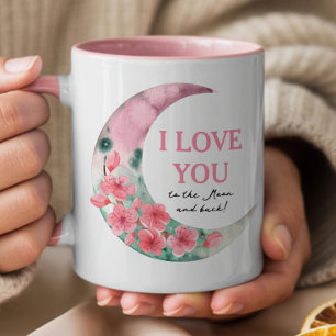 Tasse Je T'Aime Jusqu'À La Lune Et Retour