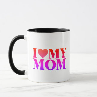 Tasse Je t'aime Maman – Cadeau doux pour Mère