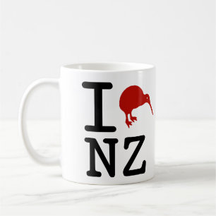 Tasse Je t'aime Nouvelle-Zélande Café