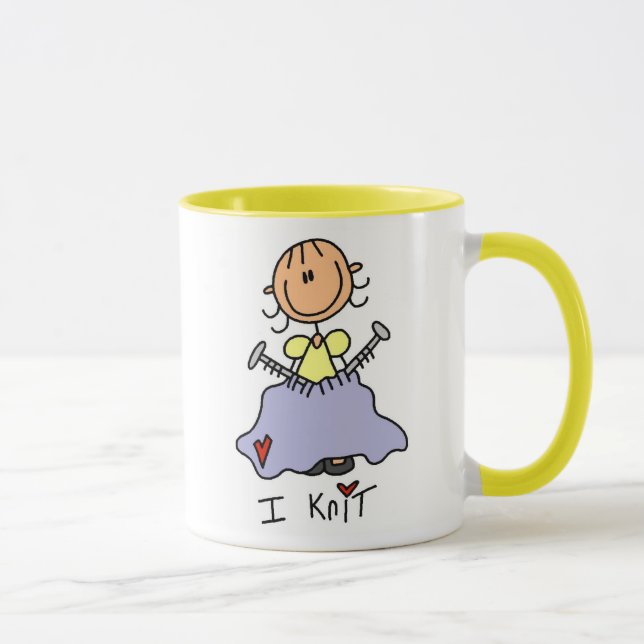 Tasse Je tricote (Droite)
