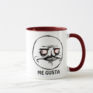 Tasse Je visage comique faisant rage de Gusta