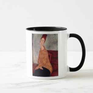 Tasse Jeanne Hebuterne dans un pullover jaune, 1918-19
