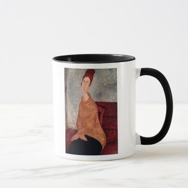 Tasse Jeanne Hebuterne dans un pullover jaune, 1918-19 (Droite)