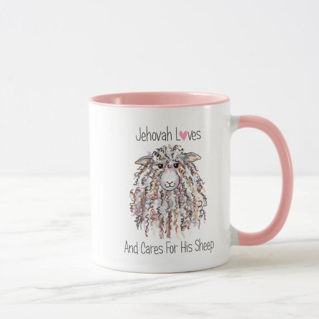 Tasse "Jehovah Lieben and Cares for Seine Sheep" (Rechts)