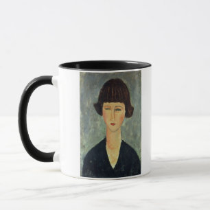 Tasse Jeune Brunette, 1917 (huile sur la toile)