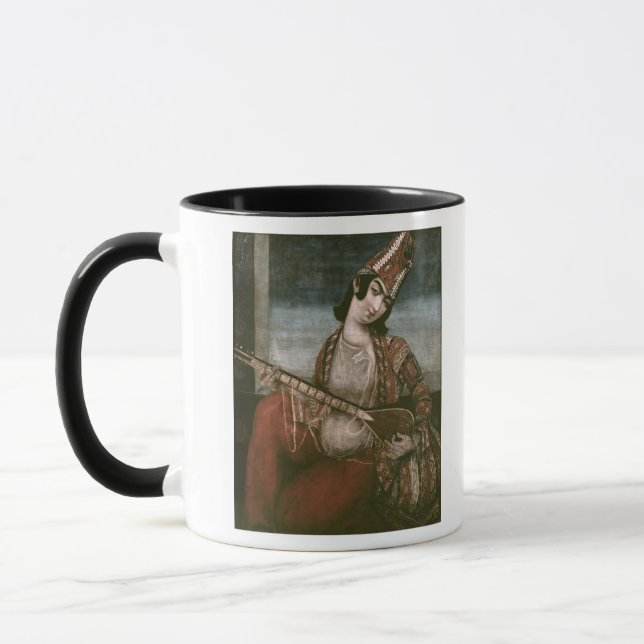 Tasse Jeune femme jouant une guitare (Gauche)