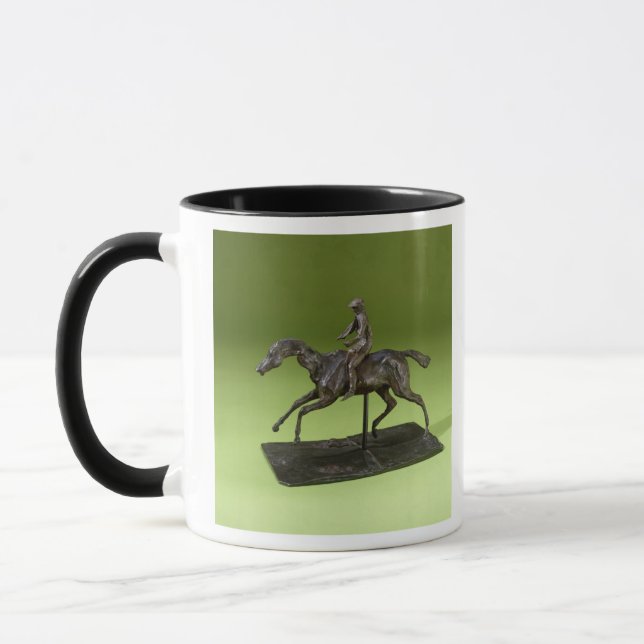 Tasse Jockey sur un cheval (bronze) (Gauche)